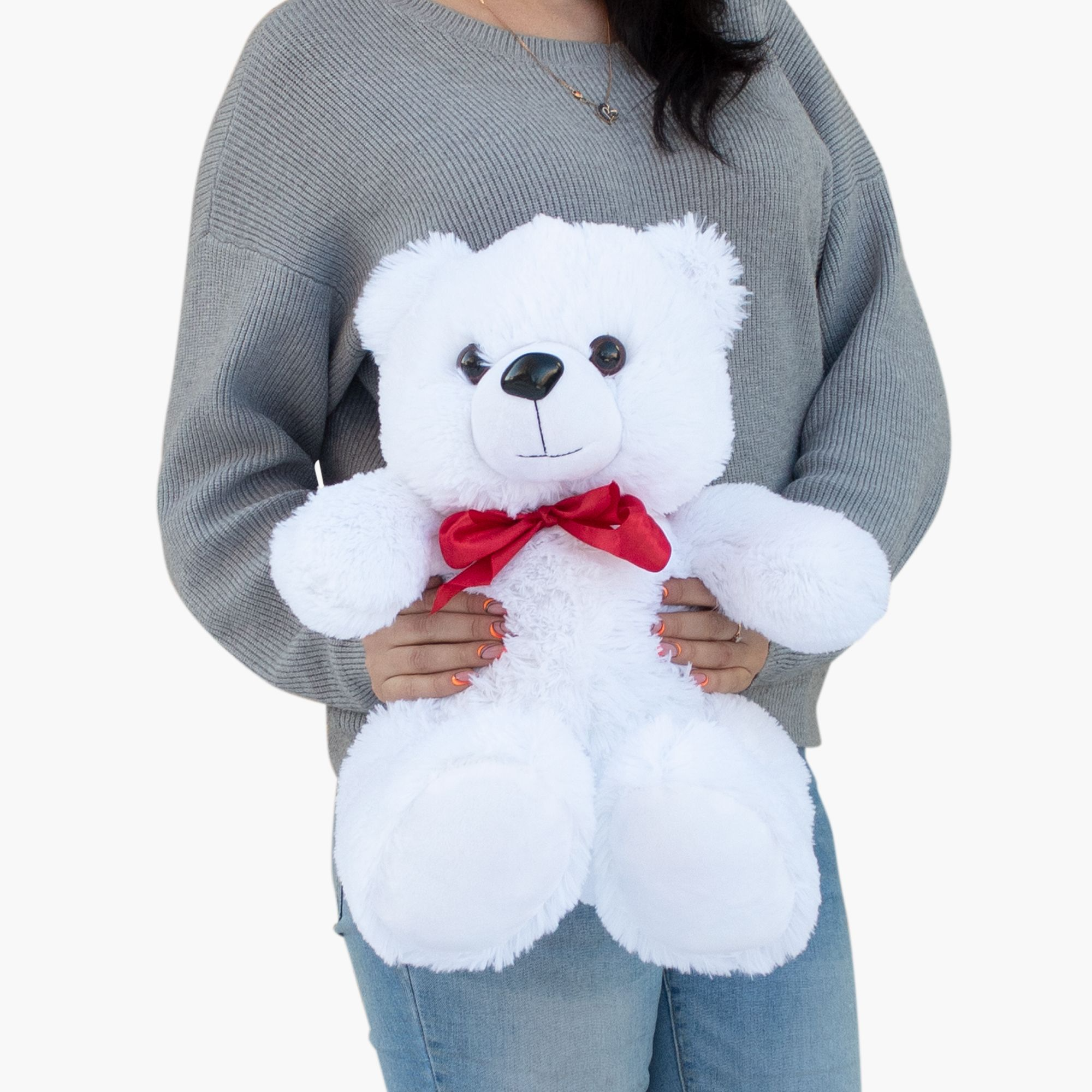 Белый мишка 50 см