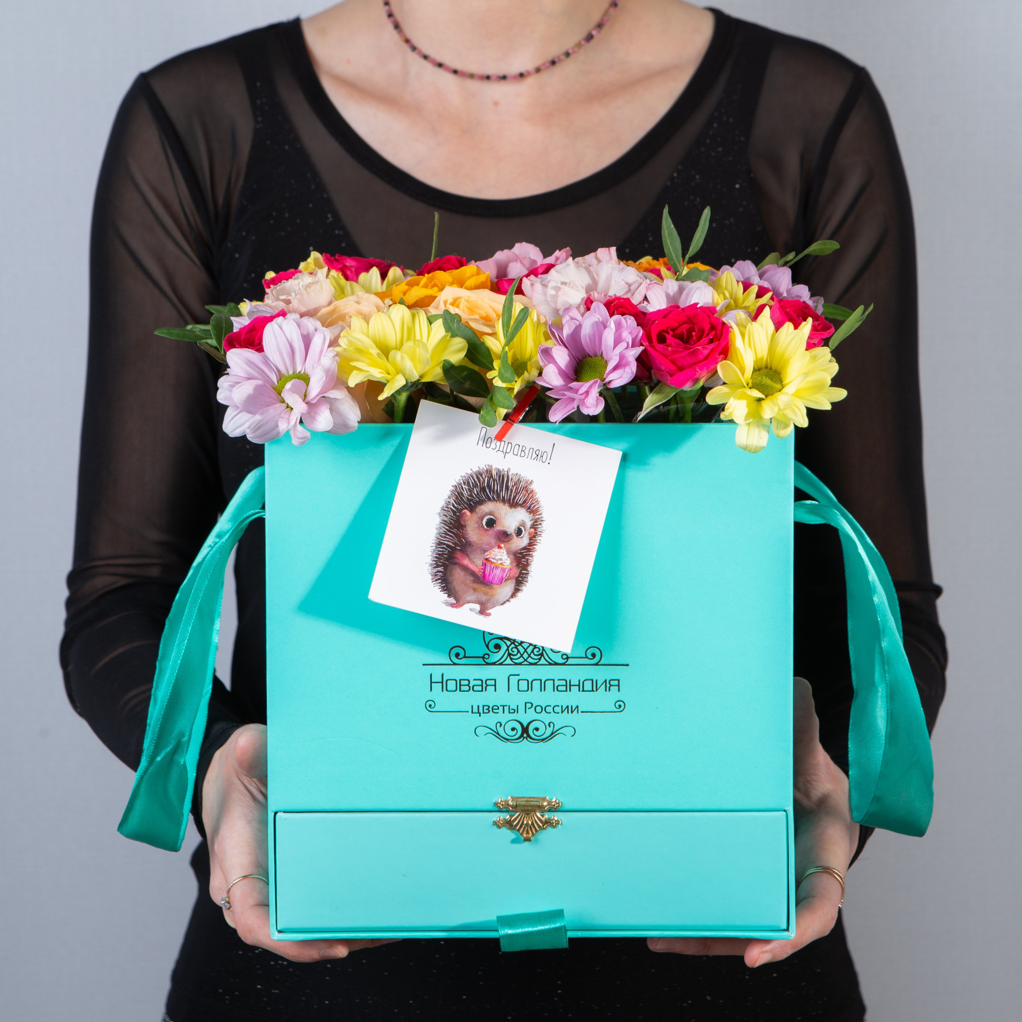 Коробка квадратная тиффани