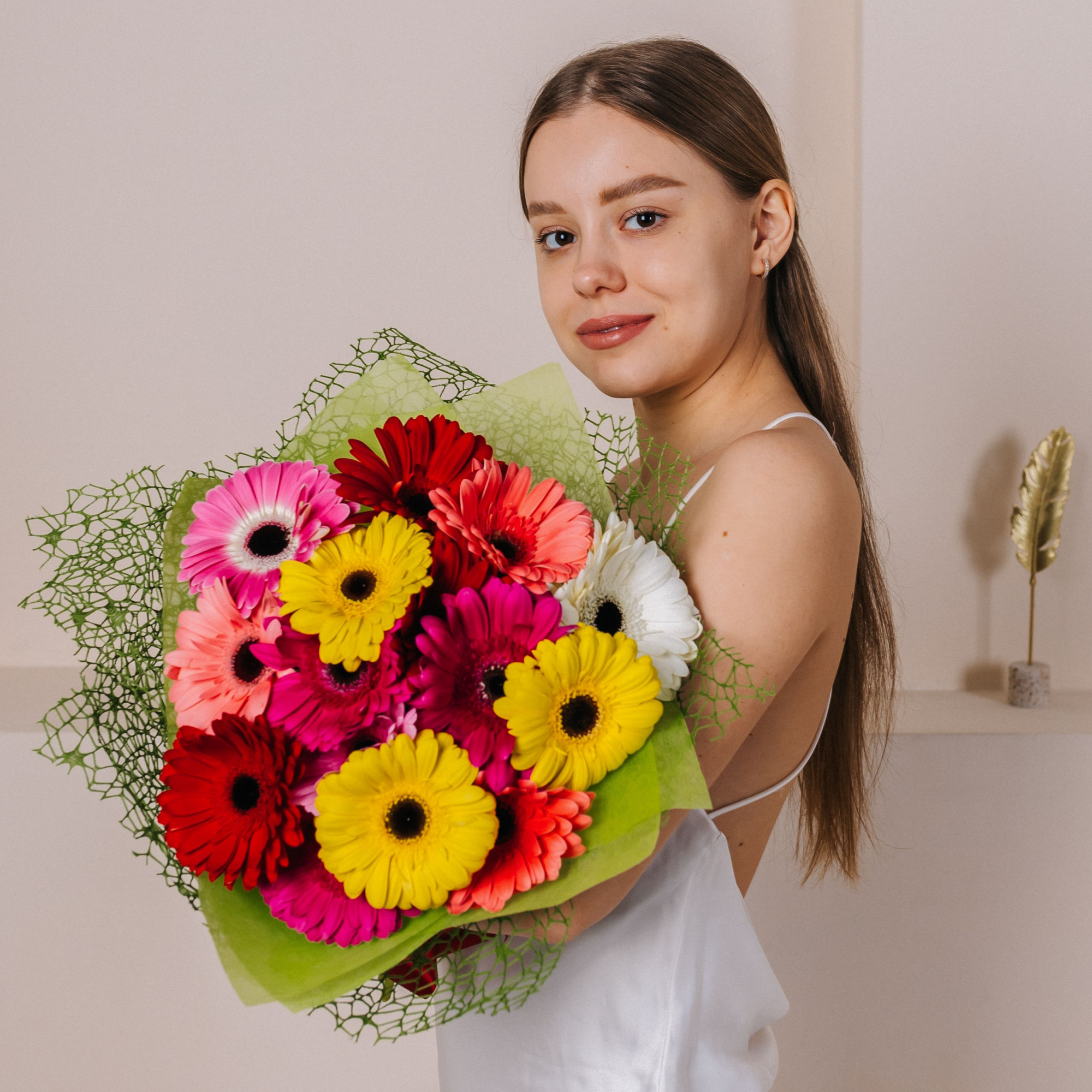 Букет из 15 гербер