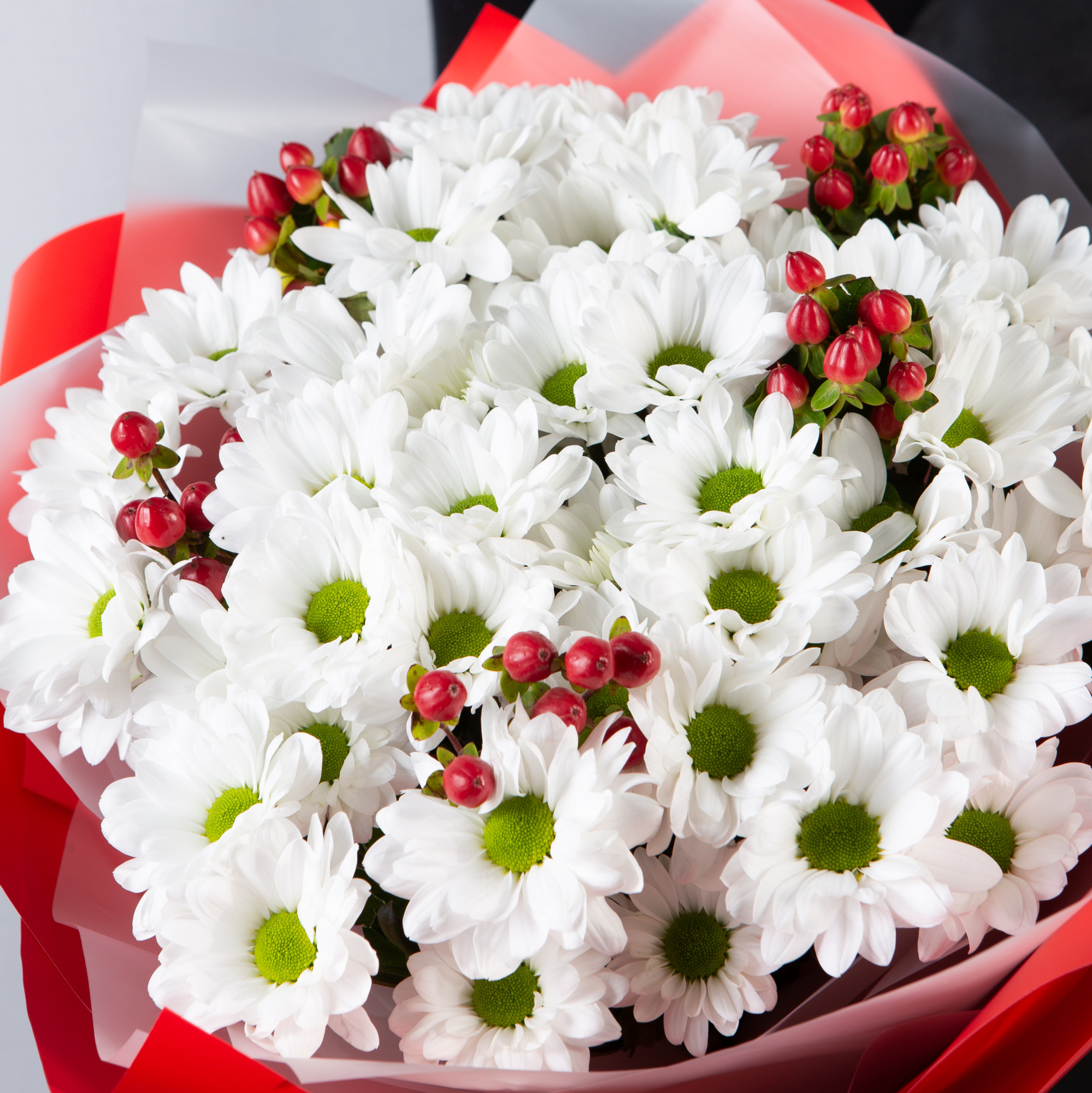 Букет Бакарди из ромашковой хризантемы