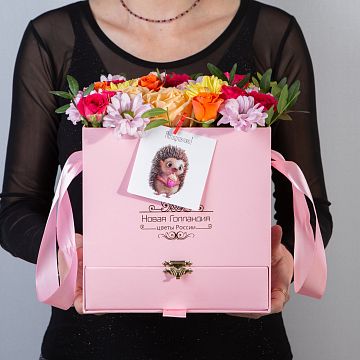 Розовая коробка шкатулка АКЦИЯ