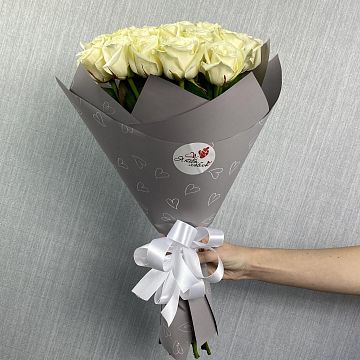 Букет Для любимой из белых роз